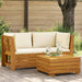 Set de lounge pentru grădină 2 Bucată Maro Lemn Solid de Acacia - WALTI WALTI