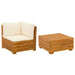 Set de lounge pentru grădină 2 Bucată Maro Lemn Solid de Acacia - WALTI WALTI
