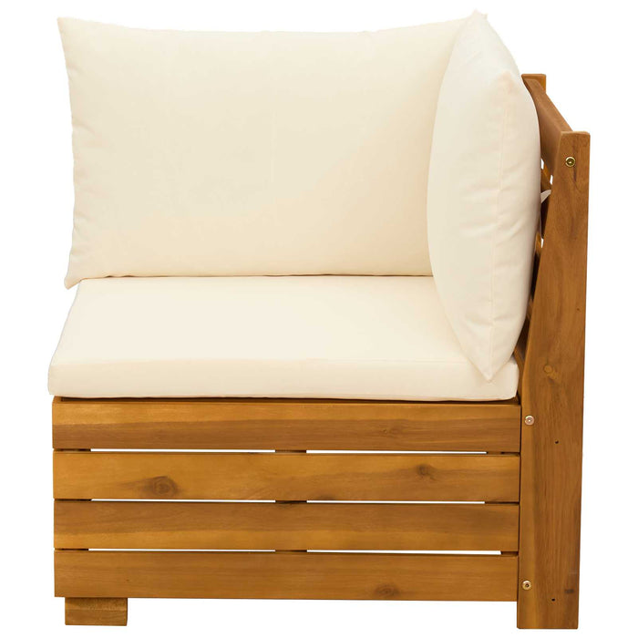 Set de lounge pentru grădină 2 Bucată Maro Lemn Solid de Acacia - WALTI WALTI