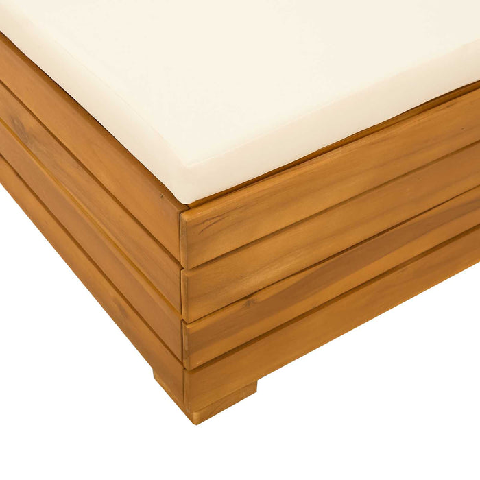 Set de lounge pentru grădină 2 Bucată Maro Lemn Solid de Acacia - WALTI WALTI