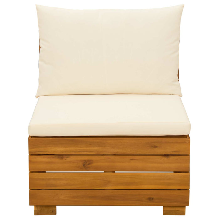 Set de lounge pentru grădină 2 Bucată Maro Lemn Solid de Acacia - WALTI WALTI
