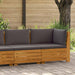 Set de lounge pentru grădină 2 Bucată Maro Lemn Solid de Acacia - WALTI WALTI