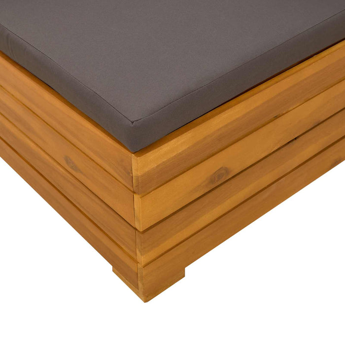 Set de lounge pentru grădină 2 Bucată Maro Lemn Solid de Acacia - WALTI WALTI