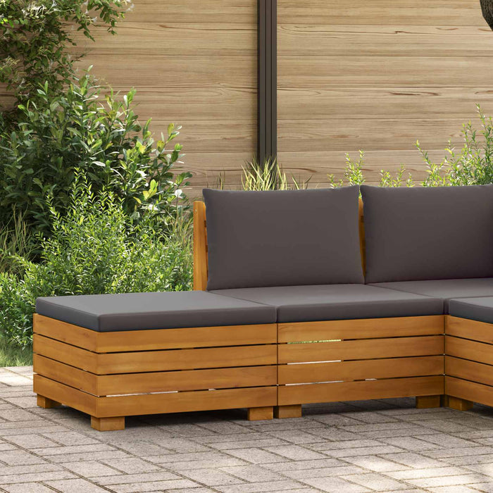 Set de lounge pentru grădină 2 Bucată Maro Lemn Solid de Acacia - WALTI WALTI