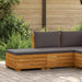 Set de lounge pentru grădină 2 Bucată Maro Lemn Solid de Acacia - WALTI WALTI