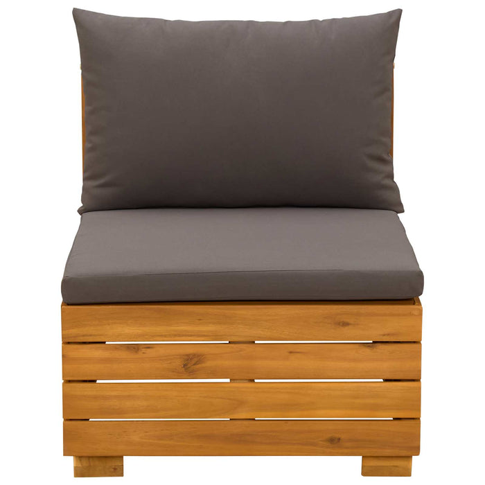 Set de lounge pentru grădină 2 Bucată Maro Lemn Solid de Acacia - WALTI WALTI