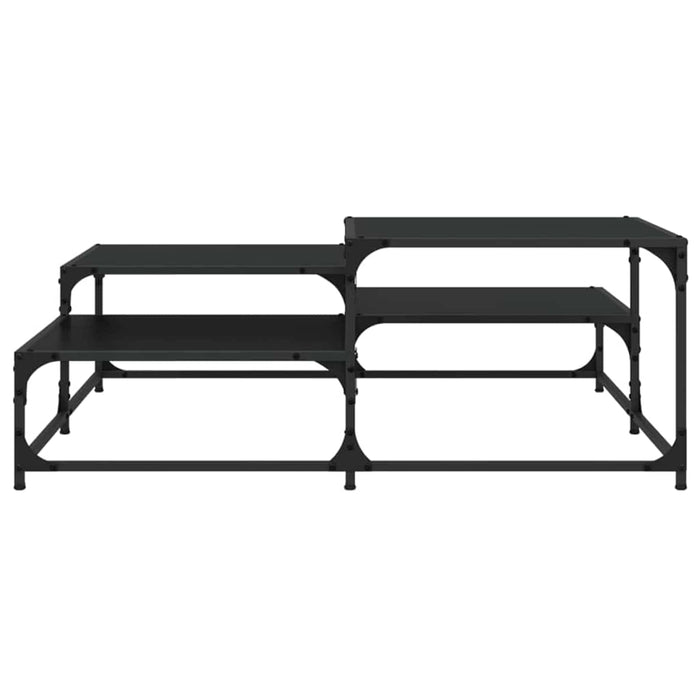 Masă de cafea Stejar Negru 107 x 107 x 40 cm Lemn prelucrat WALTI
