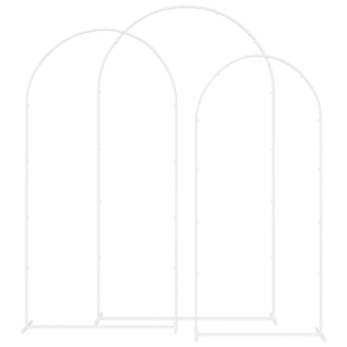 Arc de nuntă 3 pcs Alb Oțel - WALTI WALTI