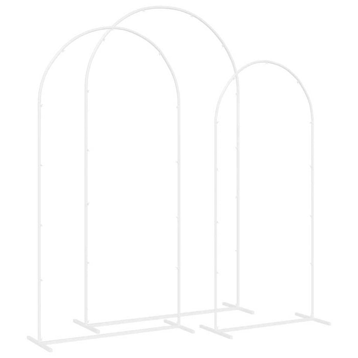 Arc de nuntă 3 pcs Alb Oțel - WALTI WALTI