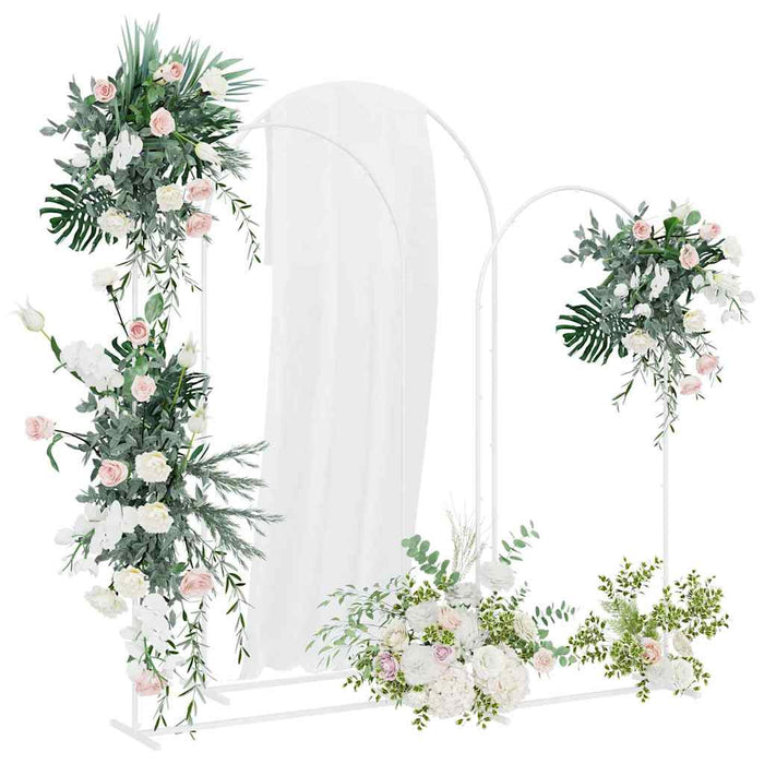 Arc de nuntă 3 pcs Alb Oțel - WALTI WALTI