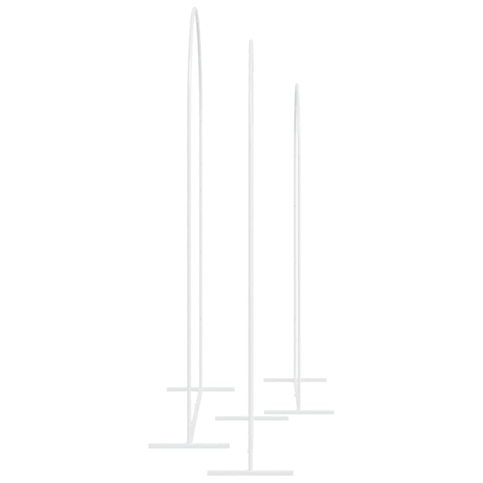 Arc de nuntă 3 pcs Alb Oțel - WALTI WALTI