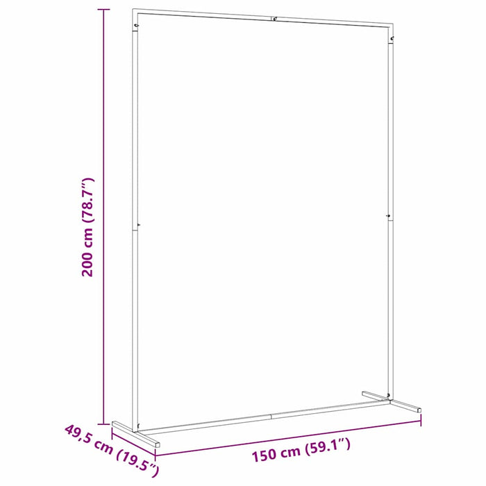 Arc de nuntă Auriu 150 x 49,5 x 200 cm Oțel - WALTI WALTI
