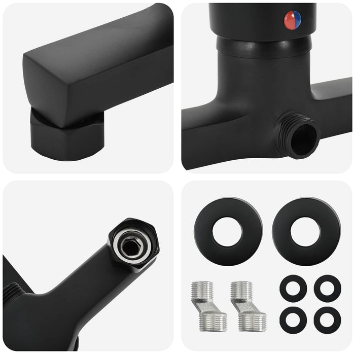 Robinet mixer pentru duș Negru G 1 / 2 inci Alamă - WALTI WALTI