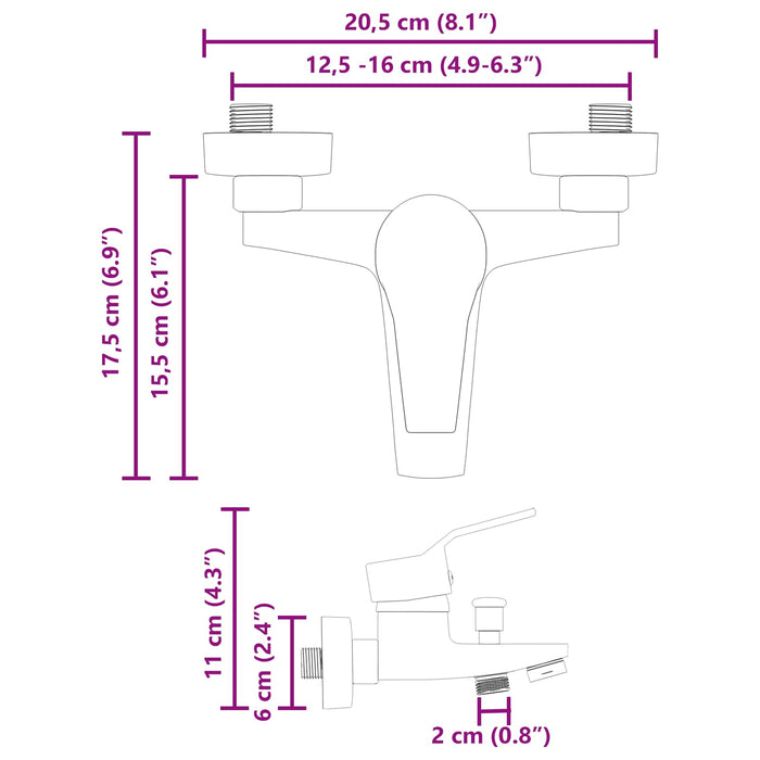 Robinet mixer pentru duș Crom G 1 / 2 inci - WALTI WALTI