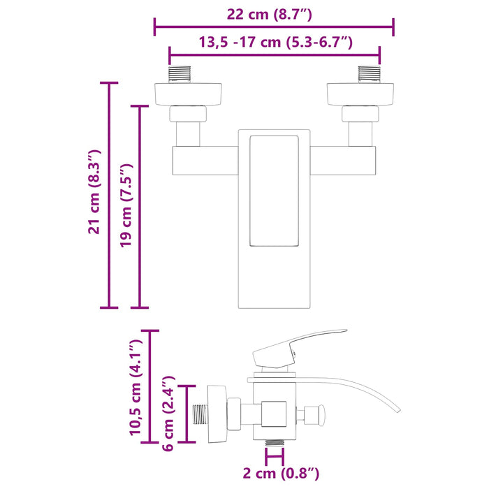 Robinet mixer pentru duș Crom G 1 / 2 inci - WALTI WALTI