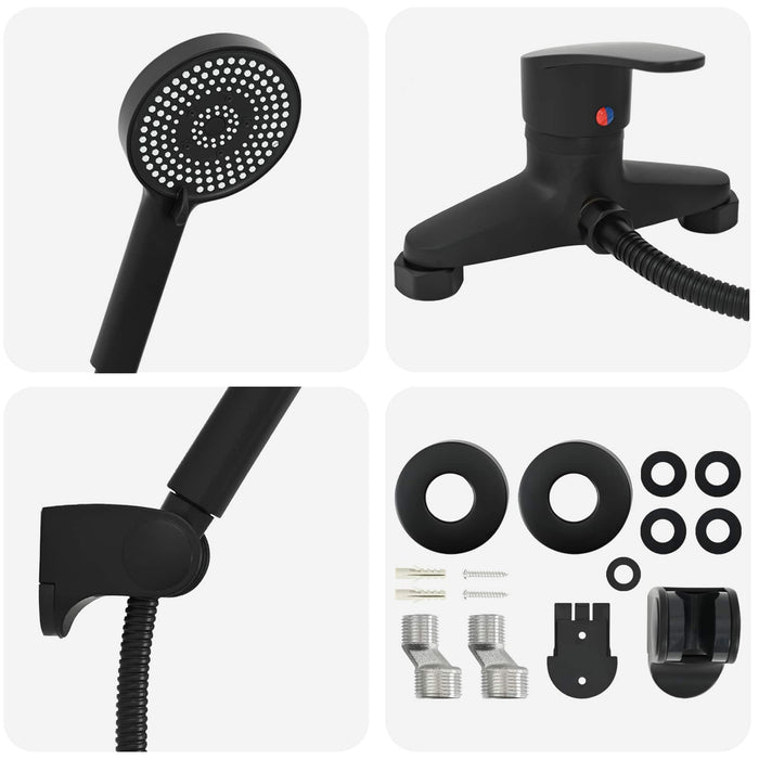 Set de cap de duș Negru G 1 / 2 inci - WALTI WALTI