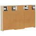 Set dulap baie cu raft 3 pcs 80 x 10,5 x 50 cm Lemn compozit - WALTI WALTI