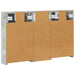 Set dulap baie cu raft 3 pcs 80 x 10,5 x 50 cm Lemn compozit - WALTI WALTI