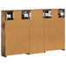Set dulap baie cu raft 3 pcs 80 x 10,5 x 50 cm Lemn compozit - WALTI WALTI
