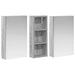 Set dulap baie cu raft 3 pcs 80 x 10,5 x 50 cm Lemn compozit - WALTI WALTI