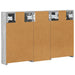 Set dulap baie cu raft 3 pcs 80 x 10,5 x 50 cm Lemn compozit - WALTI WALTI