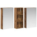 Set dulap baie cu raft 3 pcs 80 x 10,5 x 50 cm Lemn compozit - WALTI WALTI