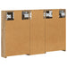 Set dulap baie cu raft 3 pcs 80 x 10,5 x 50 cm Lemn compozit - WALTI WALTI