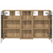 Set dulap baie cu raft 3 pcs 80 x 10,5 x 50 cm Lemn compozit - WALTI WALTI
