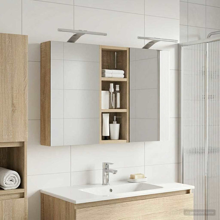 Set dulap baie 3 buc. 80 x 10,5 x 50 cm Lemn prelucrat WALTI