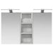 Set dulap baie cu raft 3 pcs 80 x 10,5 x 50 cm Lemn compozit - WALTI WALTI
