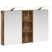 Set dulap baie cu raft 3 pcs 80 x 10,5 x 50 cm Lemn compozit - WALTI WALTI