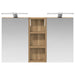 Set dulap baie cu raft 3 pcs 80 x 10,5 x 50 cm Lemn compozit - WALTI WALTI