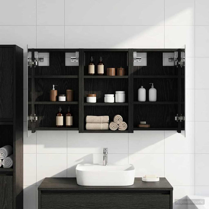 Set dulap baie 3 buc. 90 x 10,5 x 50 cm Lemn prelucrat - WALTI WALTI