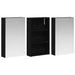 Set dulap baie cu raft 3 pcs 90 x 10,5 x 50 cm Lemn compozit - WALTI WALTI