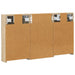 Set dulap baie cu raft 3 pcs 90 x 10,5 x 50 cm Lemn compozit - WALTI WALTI