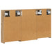 Set dulap baie cu raft 3 pcs 90 x 10,5 x 50 cm Lemn compozit - WALTI WALTI