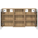 Set dulap baie cu raft 3 pcs 90 x 10,5 x 50 cm Lemn compozit - WALTI WALTI
