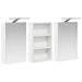 Set dulap baie cu raft 3 pcs 90 x 10,5 x 50 cm Lemn compozit - WALTI WALTI