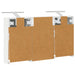 Set dulap baie cu raft 3 pcs 90 x 10,5 x 50 cm Lemn compozit - WALTI WALTI
