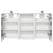Set dulap baie cu raft 3 pcs 90 x 10,5 x 50 cm Lemn compozit - WALTI WALTI