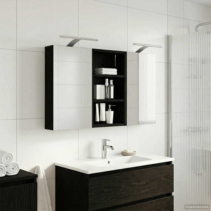Set dulap baie 3 buc. 90 x 10,5 x 50 cm Lemn prelucrat - WALTI WALTI