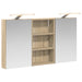 Set dulap baie cu raft 3 pcs 90 x 10,5 x 50 cm Lemn compozit - WALTI WALTI