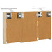 Set dulap baie cu raft 3 pcs 90 x 10,5 x 50 cm Lemn compozit - WALTI WALTI