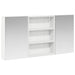 Set dulap baie cu raft 3 pcs 100 x 10,5 x 50 cm Lemn compozit - WALTI WALTI