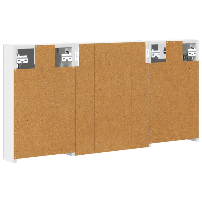 Set dulap baie cu raft 3 pcs 100 x 10,5 x 50 cm Lemn compozit - WALTI WALTI