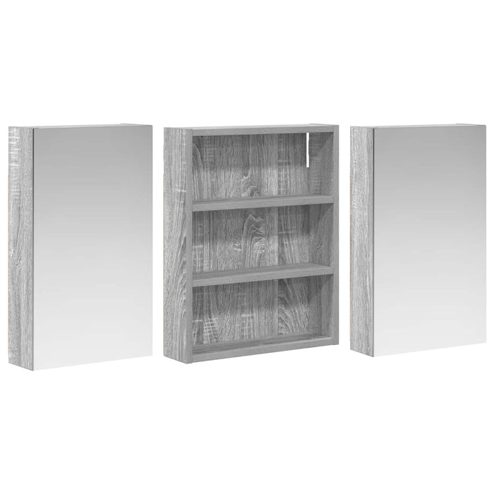 Set dulap baie 3 buc. 100 x 10,5 x 50 cm Lemn prelucrat WALTI