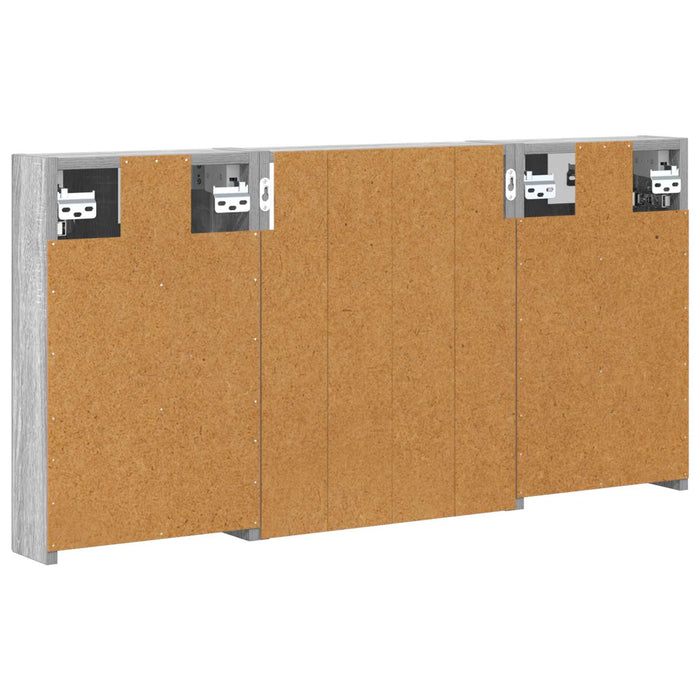 Set dulap baie 3 buc. 100 x 10,5 x 50 cm Lemn prelucrat WALTI