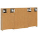 Set dulap baie cu raft 3 pcs 100 x 10,5 x 50 cm Lemn compozit - WALTI WALTI