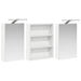 Set dulap baie cu raft 3 pcs 100 x 10,5 x 50 cm Lemn compozit - WALTI WALTI