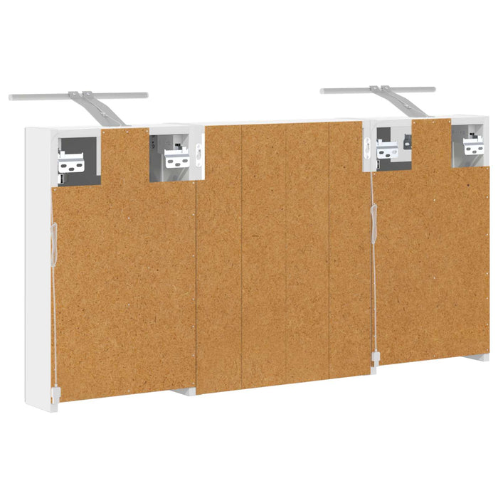 Set dulap baie cu raft 3 pcs 100 x 10,5 x 50 cm Lemn compozit - WALTI WALTI